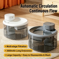 Distributeur d'eau double cycle pour animaux de compagnie, à faible MOQ, avec structure détachable, anti-fuite et débit sécurisé, pour la vente au détail en magasin de matériel pour animaux hors ligne