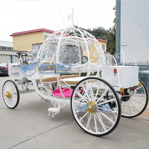 Carruaje de Calabaza Eléctrico Estilo Cenicienta con Luces, Ideal para Bodas - Product Image 4