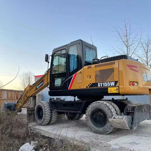 Excavatrice sur pneus d'occasion SANY SY155W Prix bas Excellentes performances Excavatrice sur pneus d'occasion SANY à vendre - Product Image 1
