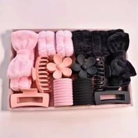 Ensemble de 16 pièces MU pour salle de bain, bandeau imperméable pour le visage, ensemble de pinces à cheveux, bandeau nuage, accessoire pour la tête
