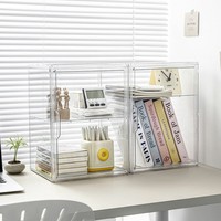 Boîte à pain en acrylique transparent avec couvercle à fermeture magnétique |   Conteneur de stockage alimentaire empilable anti-poussière pour collations, gâteaux, comptoir de cuisine