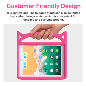 جراب قطة صديق للأطفال خفيف الوزن لطيف لحريق أمازون <span class=keywords><strong>HD</strong></span> <span class=keywords><strong>8</strong></span>/HD10 غطاء واقي مقاوم للصدمات مع حامل مصنوع من السيليكون - Product Image 4