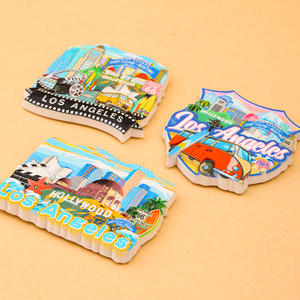Nieuwste Hete Verkoop <span class=keywords><strong>Los</strong></span> <span class=keywords><strong>Angeles</strong></span> Usa Toeristische Souvenir Koelkast Magneet Hars Materiaal Koelkast Sticker - Product Image 2