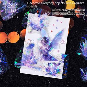 ملصق ضوئي ليزري للسيارات الخفيفة، سلسلة الألعاب النارية المتفتحة، شفاف ومقاوم للماء من مادة PET، مطبوع بتصميم إبداعي للزينة - Product Image 4