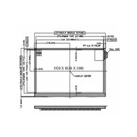 Écran LCD TFT COG-VLSZT115-01 10,1 pouces 1920x1080 LVDS haute luminosité 1100 nits, large plage de température, pour applications automobiles