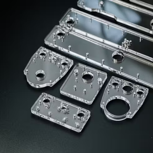 La luce di alta precisione guida i componenti di legame di diffusione resistenza chimica acrilico medicali pneumatici blocco collettori - Product Image 5