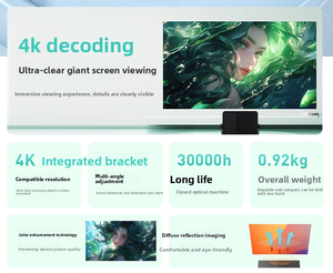 スマートアンドロイドA32Cプロジェクター 3D <span class=keywords><strong>WIFI</strong></span> & Bluetooth対応 屋外映画鑑賞用 1080P映画＆ゲーム LCDランプ搭載 HD10 - Product Image 6