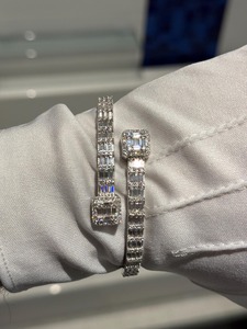 <b>Top</b> Quality Moissanite Diamond Cuff Bracelet Jewelry for Daily Wear Special Occasions and Gift Giving Available At Export Price - Product Image 4