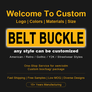 Hebillas de Cinturón de Metal de Lujo con Logotipo Personalizado, Hebillas de Diseño de Aleación de Zinc para Accesorios de Cuero para Hombre, Venta al por Mayor, Fundición a Presión, Oro y Plata - Product Image 1
