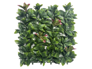 Js nhà máy Panel tường <span class=keywords><strong>Heather</strong></span> lá với hoa chống UV cỏ nhân tạo tường trang trí cho vườn và trong nhà - Product Image 6