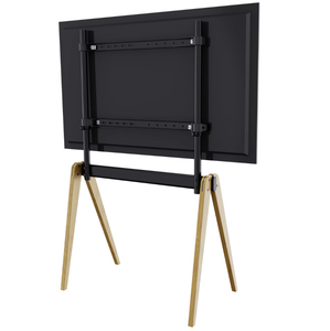 <strong>Easel</strong> Style Steel Wood Floor <strong>TV</strong> Mount <strong>Stand</strong> for LCD Flat Panel Monitor 75" Max Studio Exhibition Display Support Rack - Product Image 2