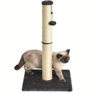 Tiang Garukan Kucing DOUBLEFLY Model 041LJ Desain Modern Stabil Dua Bagian Vertikal Bahan Sisal Aman untuk Kucing Memanjat - Product Image 2