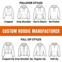 Hoodie Fashion Custom Bordir Logo Warna-warni 100% Katun Rajut Kain Knit Zipper Pullover Lembut Nyaman Hoodie Color Blocking