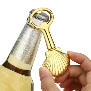 Ouvre-bouteille en forme de coquillage en alliage de zinc, cadeau de fête - Product Image 2