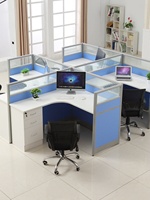 Postes de travail modulaires en L pour bureaux, avec cloisons en PVC, mobilier de bureau commercial, vente en gros directe usine