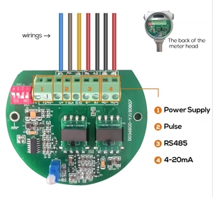 デジタルタービン流量計12インチRS485パルスクリーン液体水ミルク油圧オイル流量計LCDディスプレイパルスModbus - Product Image 4