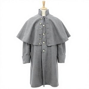 Manteau long pour homme 100 % laine, style vintage, double boutonnage, manches longues, vêtement d'extérieur formel, personnalisable OEM - Product Image 1