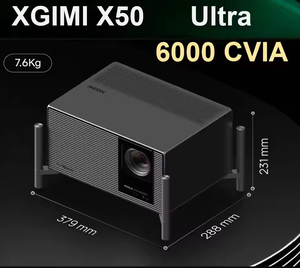 โปรเจคเตอร์อัจฉริยะ Rc XGIMI X50 Ultra 4K ความสว่าง 6000CVIA โปรเจคเตอร์เลเซอร์สามสี พร้อมซูมแบบออปติคอลและระบบ Tilt-Shift - Product Image 1