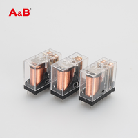 Relais électromagnétique miniature A&B AB14FC2CO730 24V 5A à contact en cuivre 8 broches pour climatiseur, protection scellée pour carte PCB