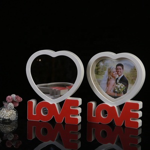 Miroir de maquillage LED magique LOVE à sublimation, cadre <span class=keywords><strong>photo</strong></span> vierge personnalisable pour cadeau promotionnel DIY - Product Image 5