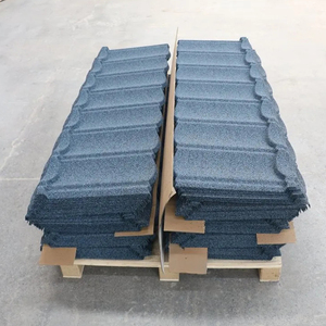 Factory Low Price Modern Design Bond Roof <strong>Tile</strong> Aluzinc Steel Sheet Blue Color Stone Coated Metal Roofing <strong>Tile</strong> - Product Image 5