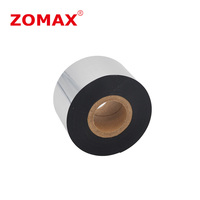 Cinta de Transferencia Térmica ZOMAX M345 TTR Wash Care PET 50mm*300m para Impresión de Etiquetas Textiles y de Prendas