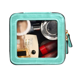 Nouvelle Tendance : Trousse de Toilette en Cuir PU Couleur Bonbon, Design Personnalisé, Mini Pochette à Maquillage, Sac Cosmétique de Voyage pour Femmes et Hommes - Product Image 3