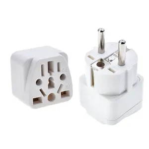 Adaptor steker EU konverter adaptor steker US ke EU EU steker Eropa Adapter Travel Australia Amerika Serikat CN ke Outlet soket elektrik EU