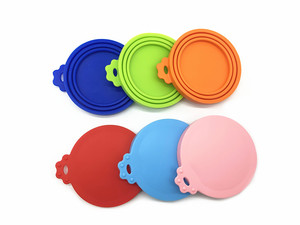 Reusable 3 in 1 Durable Silicone Pet <b>Food</b> Can Cover Lids Leak Proof <b>Storage</b> <b>Container</b> for <b>Cat</b> and Dog - Product Image 4