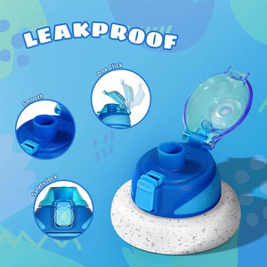 FEIJIAN 400ML enfants sans BPA forme plate bouteille d'eau thermique Portable voyage école gravé bouteille pour garder l'eau froide - Product Image 2