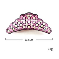 Pince à cheveux en acétate coréen, 1 pièce, cristal à paillettes, griffe de luxe, diamant pour femmes, pour cheveux épais