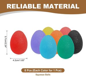 Pelotas de Terapia para Manos con Forma de Huevo, Juguetes para Aliviar el Estrés, Ejercitador de Dedos para Niños y Adultos - Product Image 2