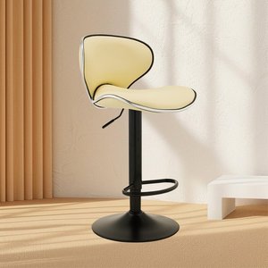 Chaise pivotante réglable, chaises de bar debout, tables et chaises de bar à vendre, tissu technique métallique pour cuisine, bar, salon - chaise de shampooing - Product Image 2