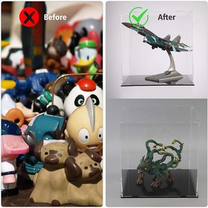 Rõ Ràng 4X4X4 <span class=keywords><strong>Acrylic</strong></span> Hiển Thị Trường Hợp Lắp Ráp Sưu Tầm Hộp <span class=keywords><strong>Acrylic</strong></span> Hình Hiển Thị Hộp - Product Image 6