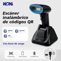 Escáner de Código de Barras Inalámbrico de Largo Alcance A26, 2.4G, 100m, Lector de Códigos QR 2D para Logística de Grandes Almacenes