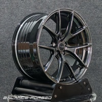 Jantes de voiture forgées personnalisées 19 20 21 22 pouces, finition noire brillante Vs5rs, 5x112 5x114.3, pour M3 M4 C63 RS7 S580 Corvette