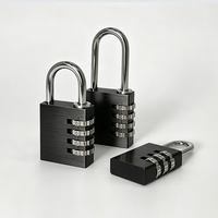 Cadenas à combinaison en aluminium Anin, sans clé, antivol, étanche IP65, avec anse chromée et roulement à billes antirouille