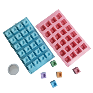 <b>Silicone</b> Cube Moulds Set 20 Cavities Blue Pink Bpa Free Easy Demoulding Cake <b>Tools</b> - Product Image 1