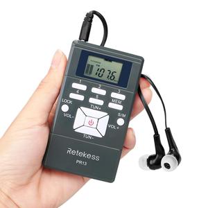Cài đặt trước kênh FM Receiver cho hội nghị mini tai nghe FM <span class=keywords><strong>radio</strong></span> với tai nghe retekess Pr13 - Product Image 1