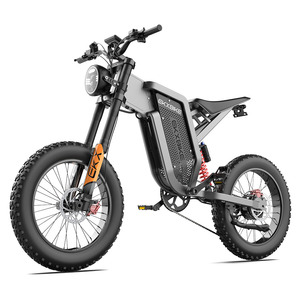 Vélo de montagne électrique EKXBIKE X21, 20 pouces, 2000W, transmission arrière, double suspension, batterie au lithium 48V, vélo tout-terrain pour adultes - Product Image 2
