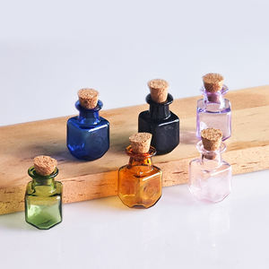 Mini Frascos de Vidrio Rectangulares de 2 ml, 7 Colores Bonitos con Corcho, Pequeños Frascos para Regalo, Mini Frascos de Vidrio para Decoración - Product Image 4