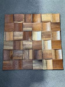 Passi in legno massello mosaico arte della parete per soggiorno & Hotel arredamento elegante mosaico di legno piastrelle per la decorazione della parete interna - Product Image 4