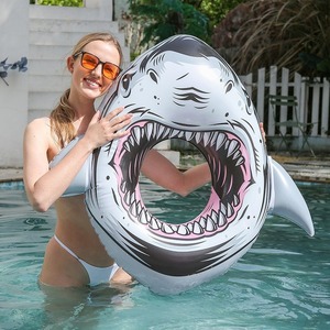 Bouée de natation Shark 87 cm, flotteur gonflable pour adultes, pour s'amuser dans la piscine - Product Image 1
