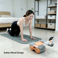 Rouleau abdominal à rebond automatique de style nouveau pour adultes, pour le renforcement musculaire et les exercices de fitness à domicile