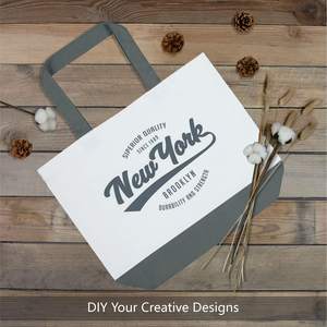 Sac fourre-tout en toile de coton personnalisé avec longue poignée en tissu réutilisable pour un usage quotidien et cadeau publicitaire - Product Image 3