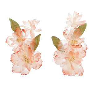 24 Nouvelles Pinces à Cheveux Artisanales au Design Original, Motifs Carpes Koï et Fleurs d'Oranger, Accessoires de Coiffure Hanfu Floraux Plaqués à Chaud Abordables - Product Image 5