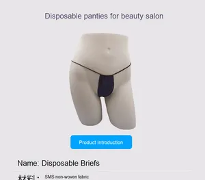 Tangas Desechables de Tela No Tejida para Mujer, Ropa Interior Higiénica Envasada Individualmente para Uso en Spa, Bronceado y Salón - Product Image 4