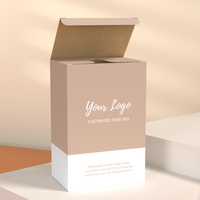 Boîtes d'emballage de luxe personnalisées avec logo pour mini-chaussures de bébé et chaussettes roses, avec fenêtre, vente en gros