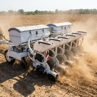 Semoir de précision à vide haute vitesse à 6 rangs avec boîte de vitesses pour graines de tournesol