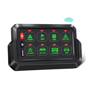 <span class=keywords><strong>8</strong></span> Gang Wireless RGB LED Control Switch Panel Power System 12V/24V DC - Product Image 1